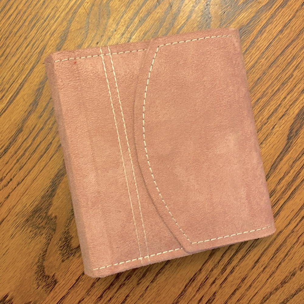 Vintage Y2K Pink Suede Magnetic Snap Photo Album Picture Book Keepsake Memories